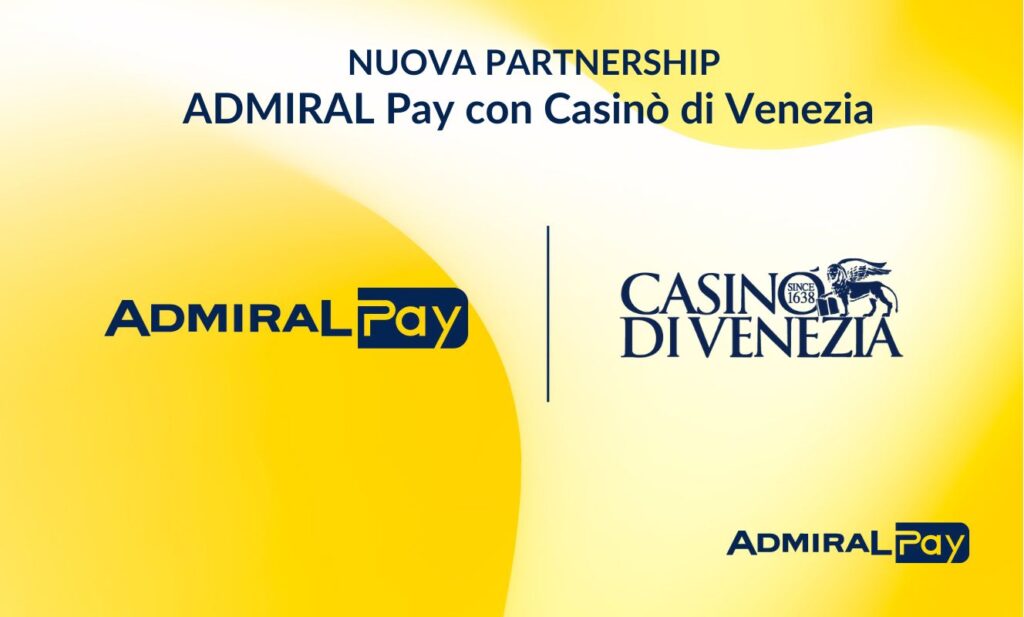 ADMIRAL PAY e Casinò di Venezia partnership