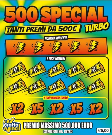 Gratta e Vinci 500 Special Turbo