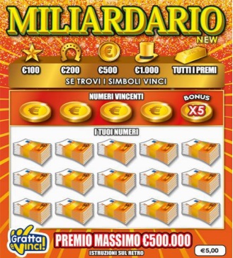 Il Miliardario New Gratta e Vinci