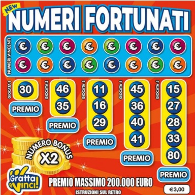 Gratta e Vinci Numeri Fortunati New