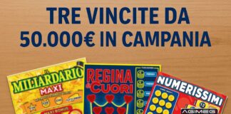 Tre colpi fortunati in Campania: vinti 150.000 euro con il Gratta e Vinci Gratta e Vinci vincite in Campania