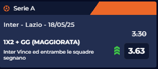 quota maggiorata inter-lazio