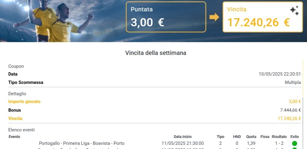 vincita planetwin365