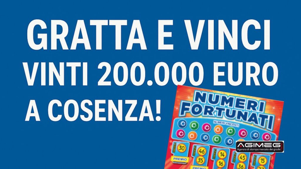Gratta e Vinci vincita Numeri Fortunati