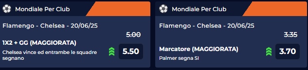 quota chelsea-flamengo