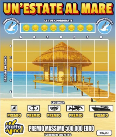 un'estate al mare gratta e vinci