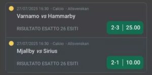 La seconda scommesse vincente di Mister X, a quota 250.