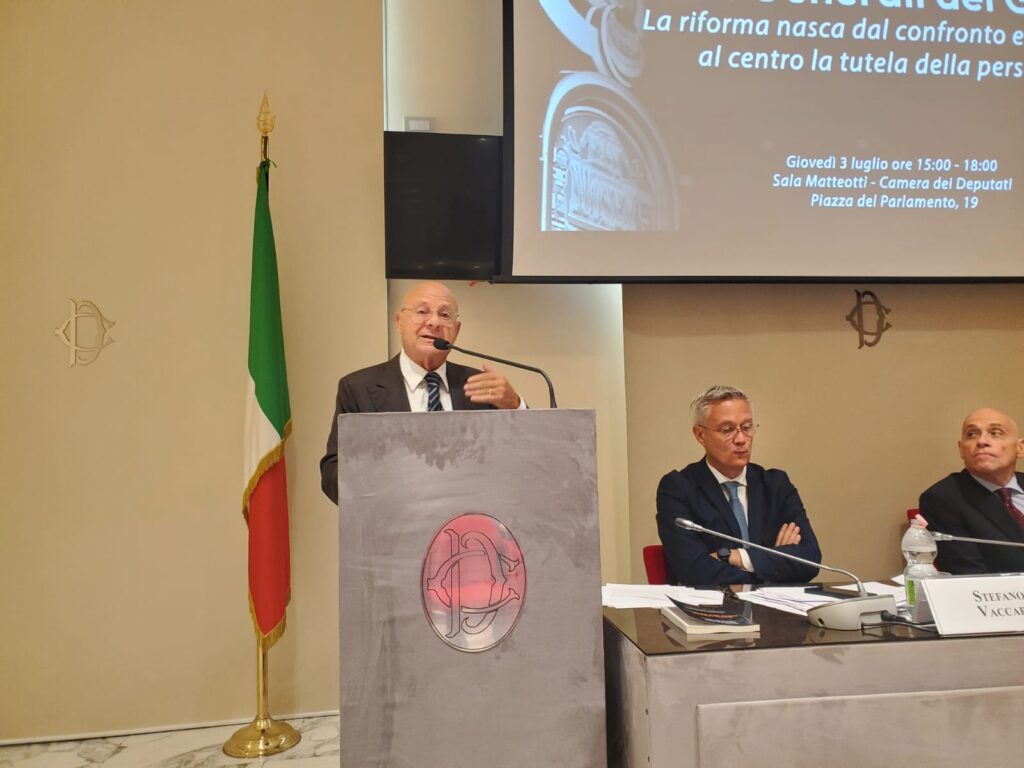 Riccardo Pedrizzi, già Presidente Commissione Finanze del Senato