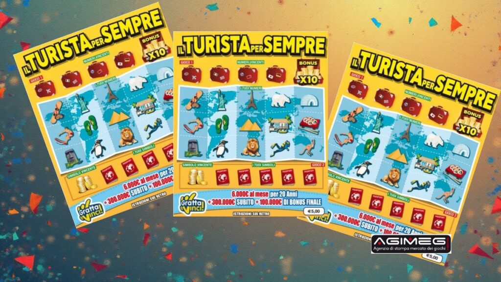 Gratta e Vinci Turista Per Sempre | AGIMEG Gratta e Vinci Turista Per Sempre