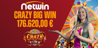 Gioco online: puntata da record al Crazy Time su Netwin, vinti 176.620 euro Netwin Crazy Time