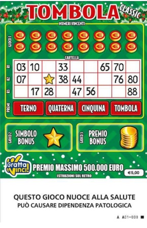 tombola classic gratta e vinci | AGIMEG tombola classic gratta e vinci