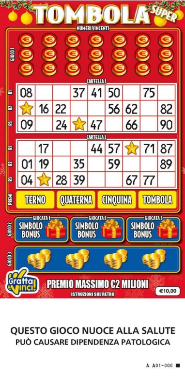 tombola super gratta e vinci | AGIMEG gratta e vinci tombola super