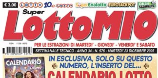 Lottomio: in edicola uno numero speciale con in regalo il fantastico CALENDARIO LOTTO 2026