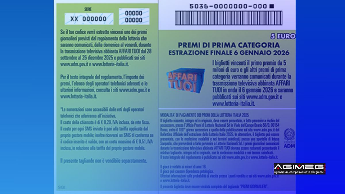 Lotteria Italia 2025 biglietto retro