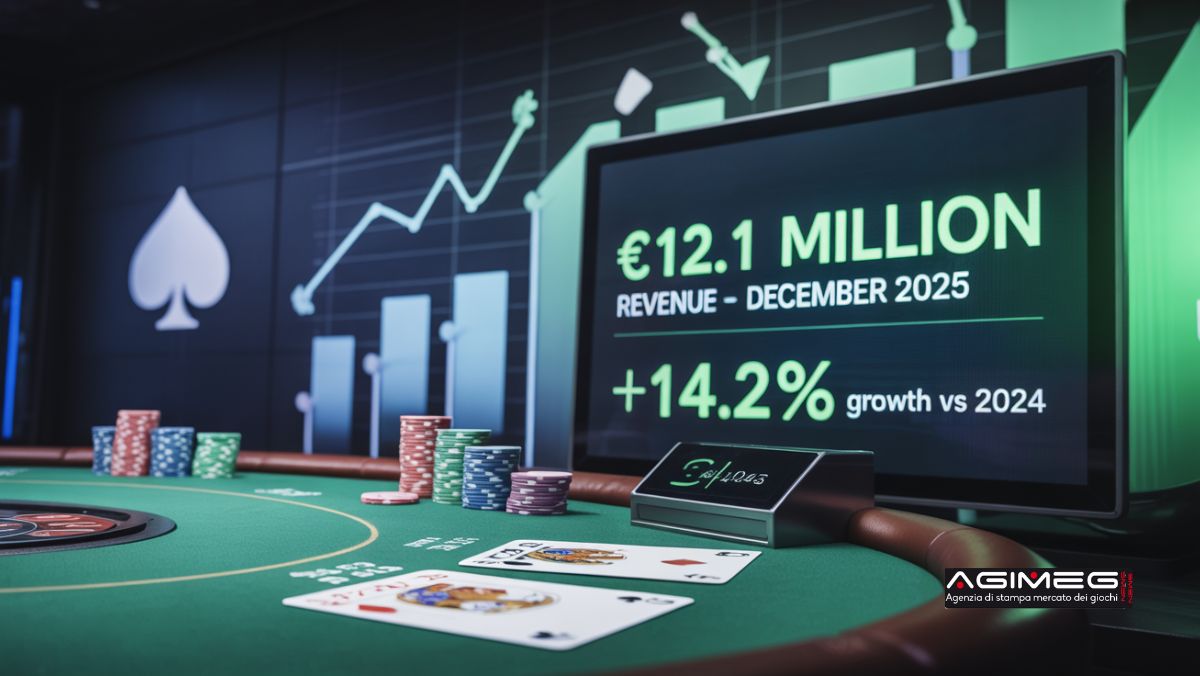 Poker a torneo: a dicembre spesa a +14,2%. Volano Lottomatica (+18,7%) e Sisal (+16,6%). I dati di tutti gli operatori