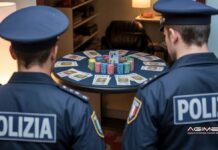 Civitanova Marche, scoperta bisca clandestina in un circolo privato: 11 denunciati Polizia bisca clandestina