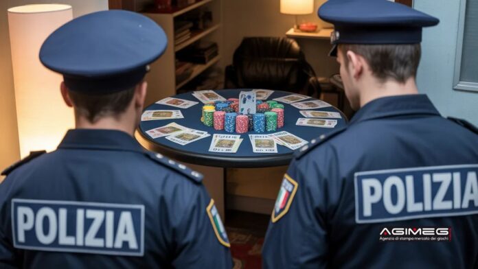 Polizia sequestra bisca clandestina Polizia bisca clandestina