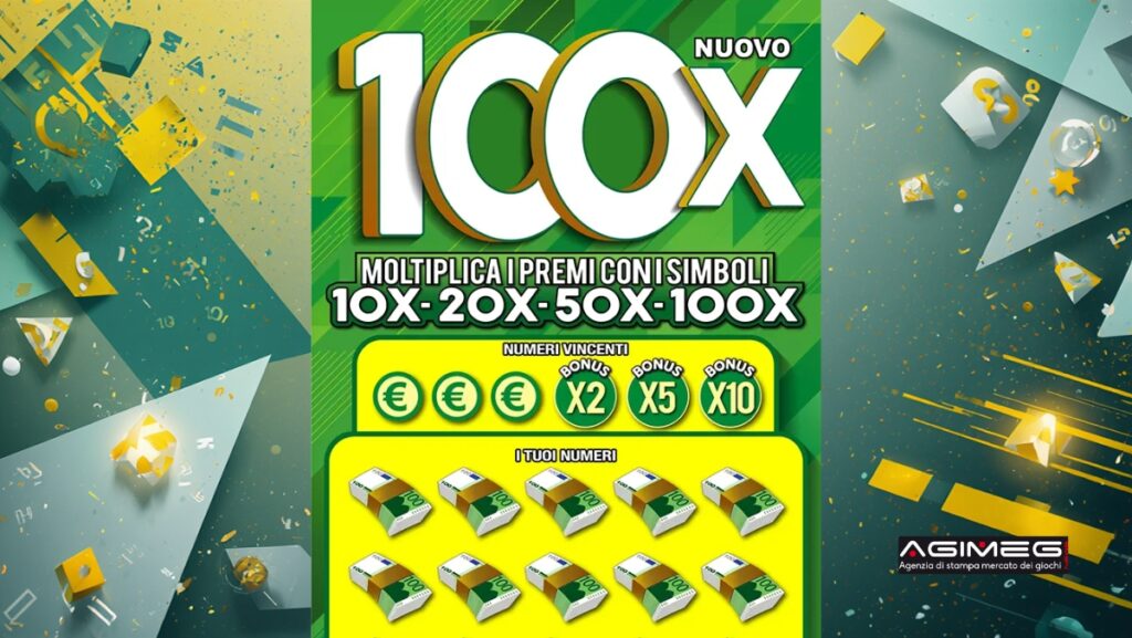 Gratta e Vinci tagliando Nuovo 100x | AGIMEG Gratta e Vinci tagliando Nuovo 100x