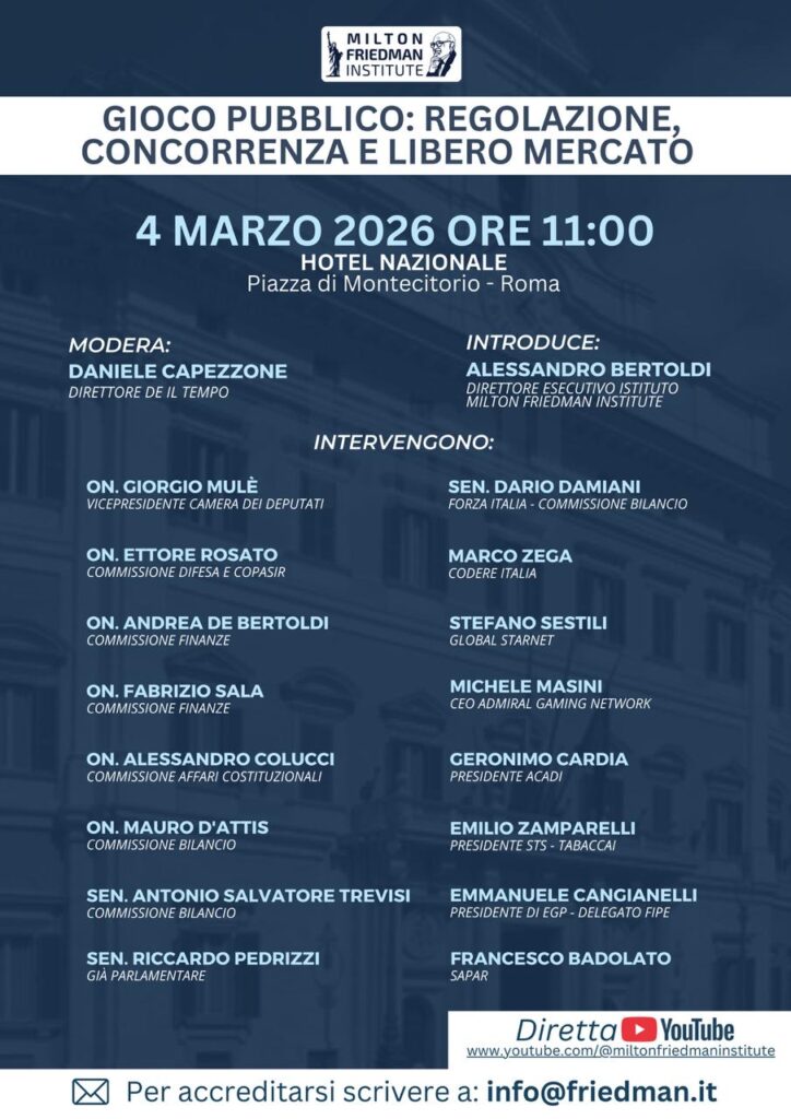 Gioco pubblico regolazione concorrenza libero mercato | AGIMEG Gioco pubblico regolazione concorrenza libero mercato