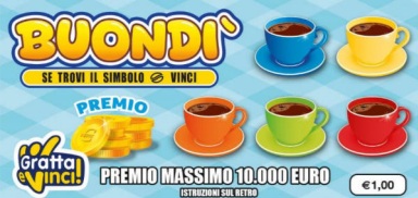 Gratta e Vinci Buondì | AGIMEG Gratta e Vinci Buondì