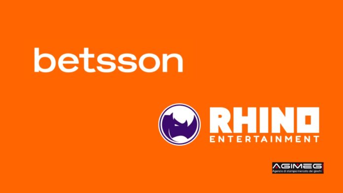 Accordo tra Betsson Group e Rhino Entertainment Accordo tra Betsson Group e Rhino Entertainment