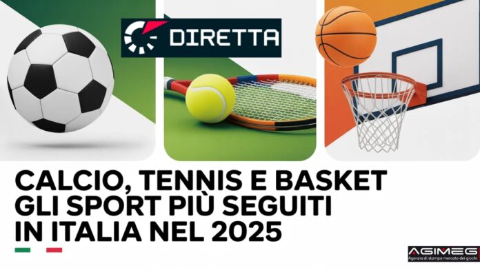 Report Diretta Calcio, Tennis e Basket gli sport più seguiti in Italia nel 2025 Report Diretta Calcio, Tennis e Basket gli sport più seguiti in Italia nel 2025