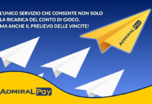 Nuove regole sulle ricariche dei conti gioco: ADMIRAL Pay è l’unica soluzione con ricariche e prelievo vincite in contanti nei PVR Admiral Pay