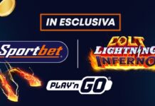 Casinò online, Sportbet lancia in esclusiva la slot Colt Lightning Inferno di Play’n GO Colt Lightning Inferno Sportbet