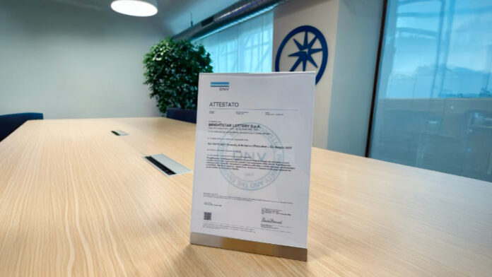 DNV ESG recognition Brightstar Lottery DNV ESG recognition Brightstar Lottery