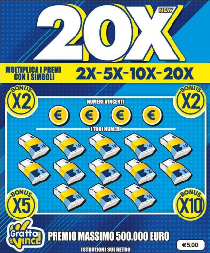 Gratta e Vinci 20X new | AGIMEG Gratta e Vinci 20X new