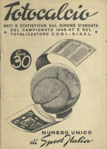 Totocalcio almanacco Sport Italia