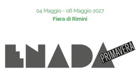 enada-primavera-2027 Banner announcing LNADA Primavera at Fiera di Rimini, May 4–6, 2027 (logo with Primavera ribbon).