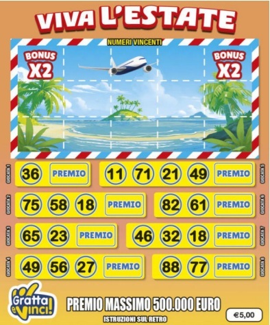 Gratta e Vinci Viva l'estate | AGIMEG Gratta e Vinci Viva l'estate