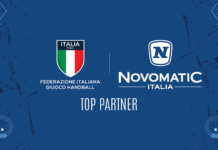 Novomatic Italia top partner della Federazione Italiana Giuoco Handball Novomatic sponsor FIGH