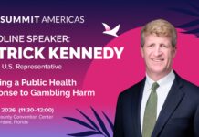 Gioco online, SBC Summit Americas 2026: Patrick J. Kennedy parlerà di danni da gioco e tutela del giocatore durante l’evento SBC Summit Americas 2026 Patrick Kennedy
