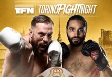 Torino Fight Night, Yuri Farcas lancia la sfida al titolo Intercontinentale ISKA di kickboxing Torino Fight Night Farcas Gautier